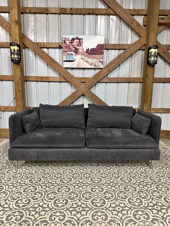 IKEA LÅNGARYD Sofa in Dark Grey 🛋️