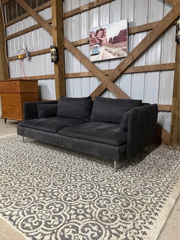 IKEA LÅNGARYD Sofa in Dark Grey 🛋️ - photo 3