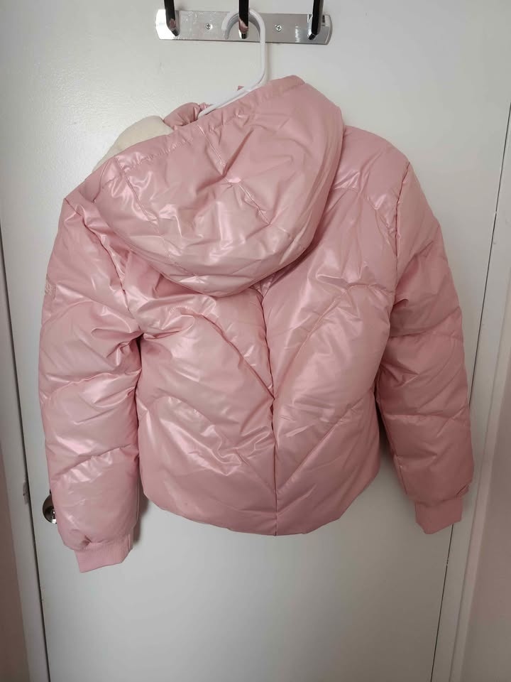 Brand New Justice Girls Pink Puffer Jacket – Size L (10/12) 💗❄️ - photo 4