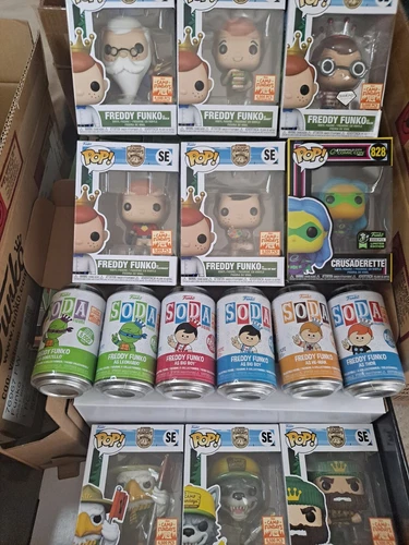 Funko Pop! Lot of 26: 18 Exclusives & 8 Sealed Sodas