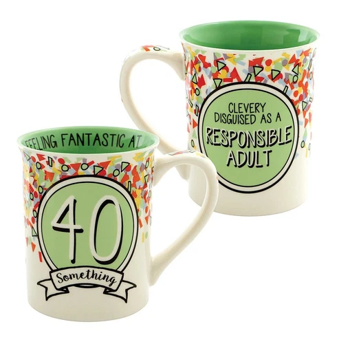 FEELING FANTASTIC AT 40 SOMETHING CERAMIC COFFEE MUG