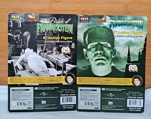 Frankenstein & Bride of Frankenstein 8" Mego Figures - photo 2