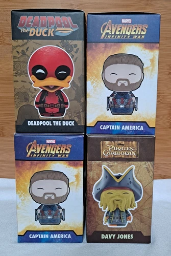 Funko Dorbz DEADPOOL THE DUCK, CAPTAIN AMERICA & Davy Jones (4) - photo 2
