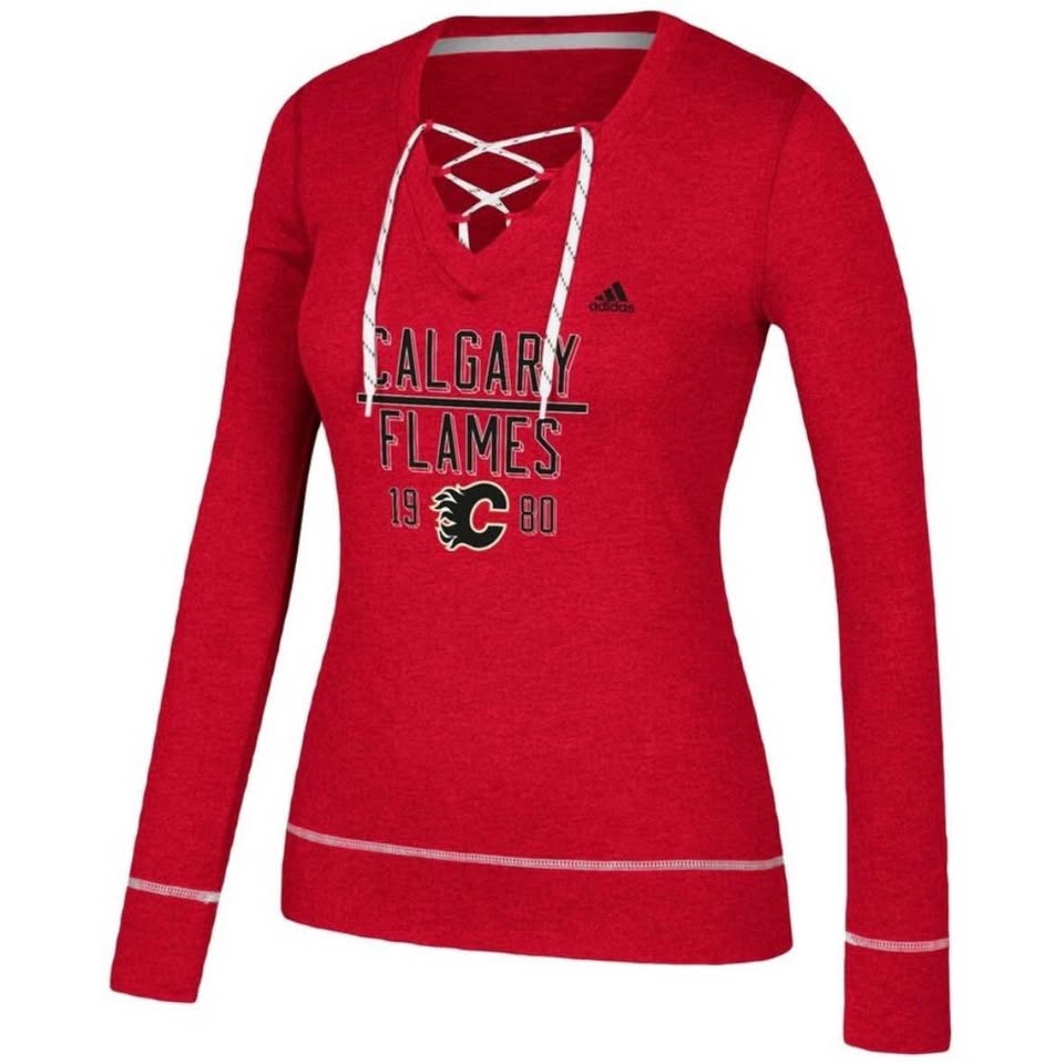 New ADIDAS NHL Calgary Flames Top Size M - photo 2