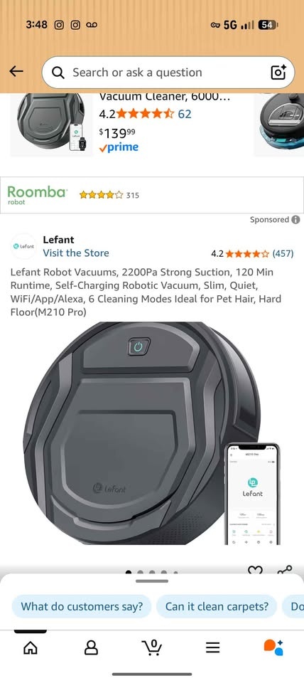Lefant Robot Vacuums Sealed box - photo 2