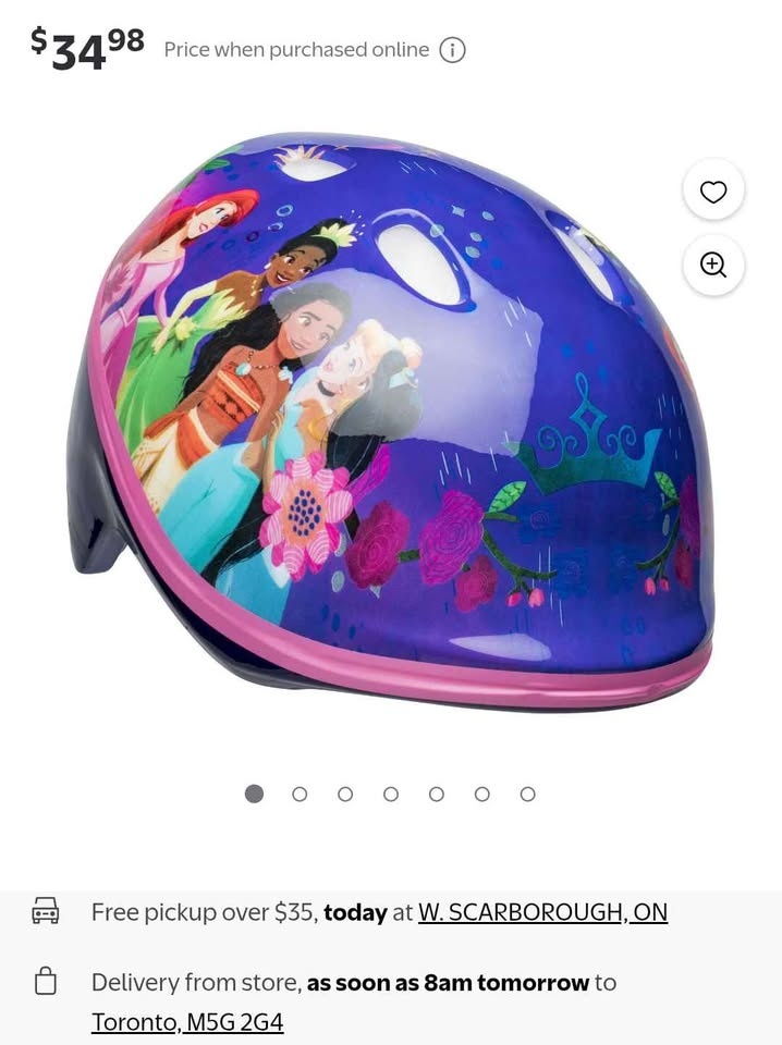Disney Princess Toddler Bike Helmet - photo 2