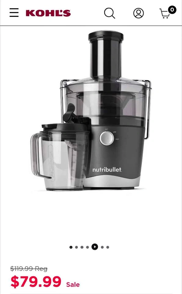 Nutribullet Fresh Fruit and Vegetables Juicer 800W