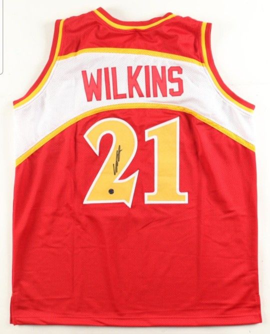 Dominique Wilkins Signed Jersey (AWM) Atlanta Hawks XL