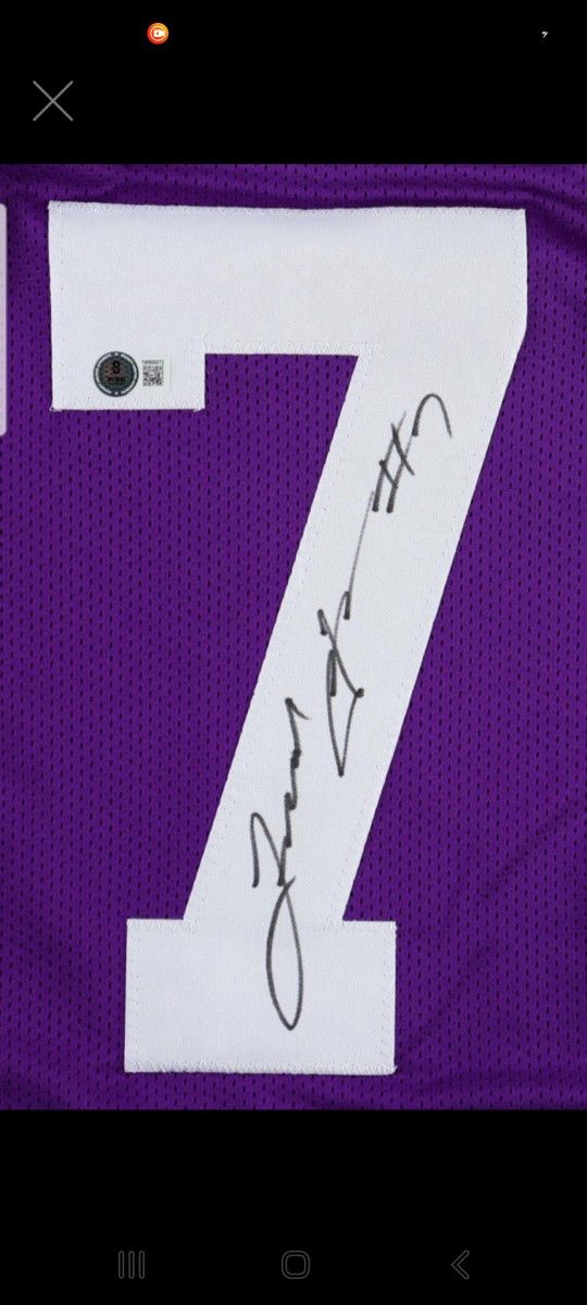 Leonard Fournette Signed #7 LSU Custom Jersey (Beckett) - photo 2