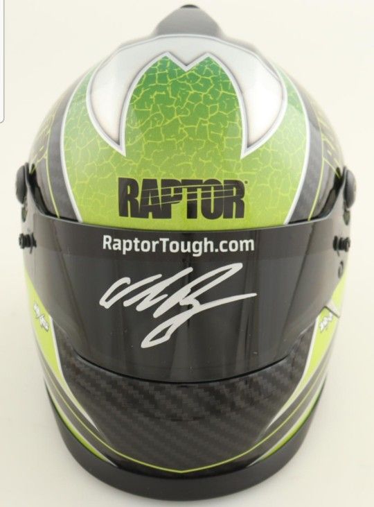 William Byron Signed Raptor NASCAR Mini Helmet Pristine COA
