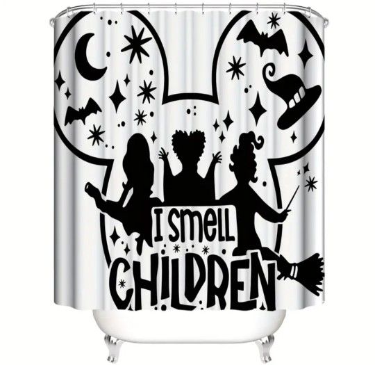 Hocus Pocus "I Smell Children" Shower Curtain Set - photo 2