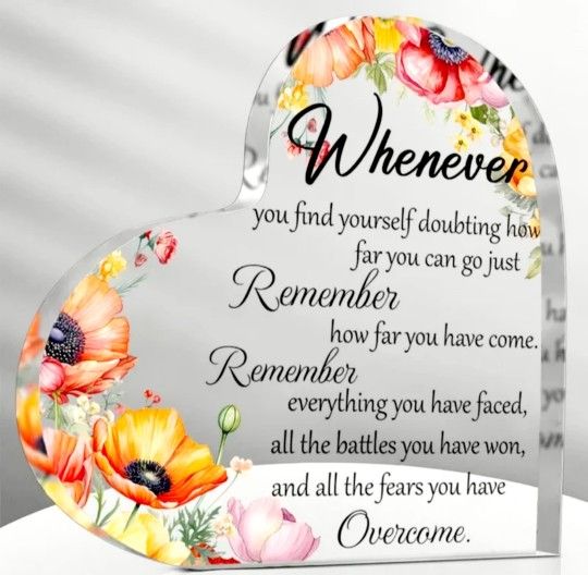 5 Inspirational Acrylic Shaped Plaque/Decor Gifts - photo 3