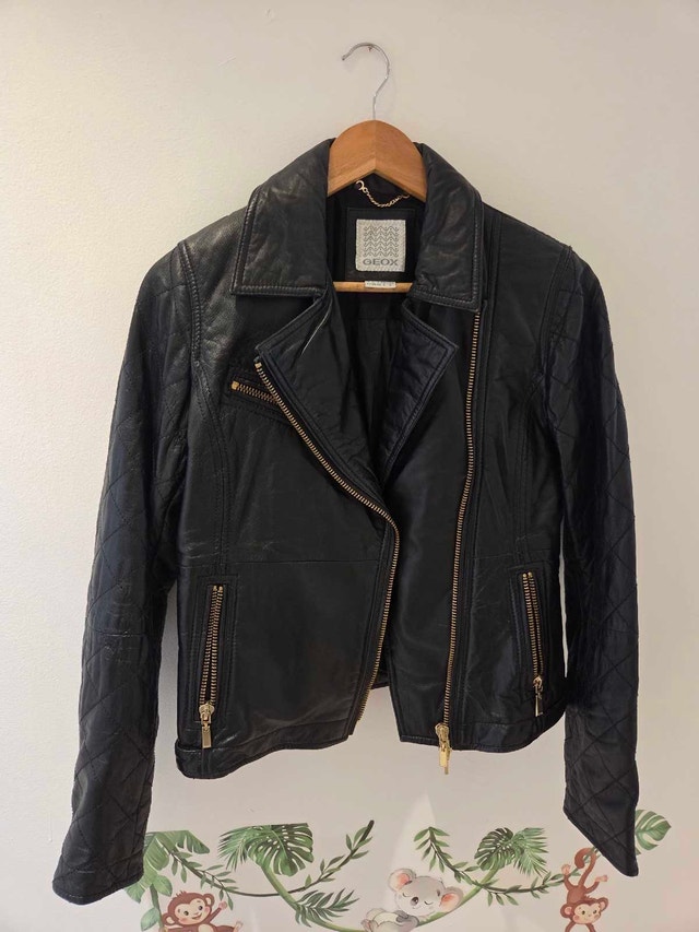 Black Leather Biker Jacket