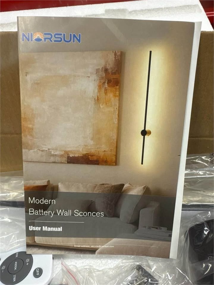 35.4" Battery Wall Sconce Set (2) - photo 5
