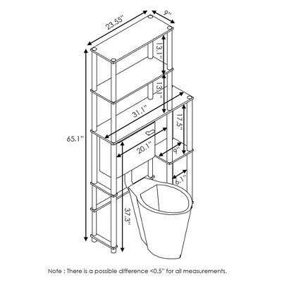 3-Tier Over-The-Toilet Storage Rack - photo 3