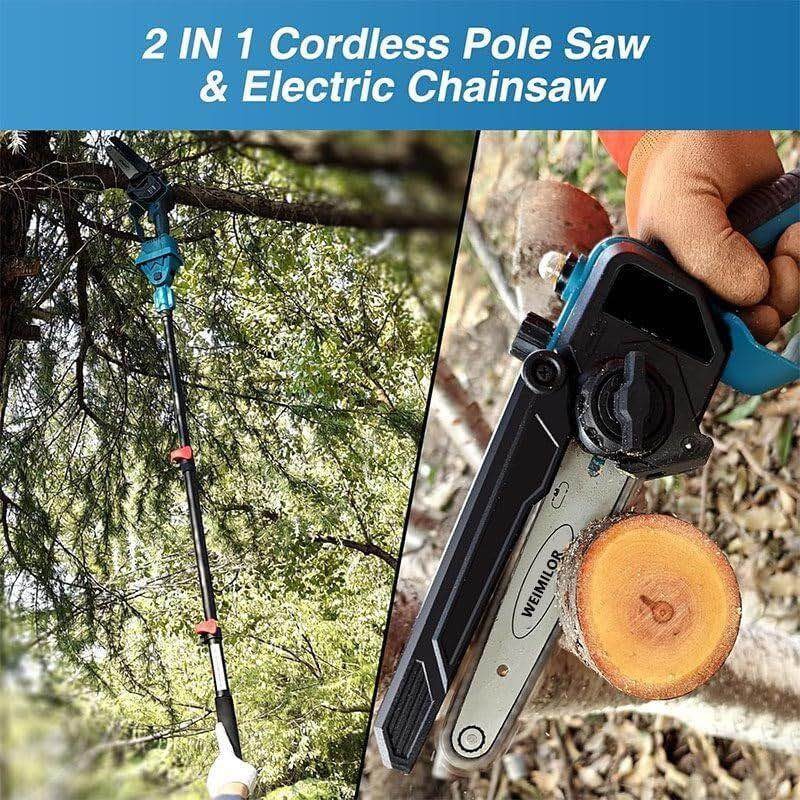 2-in-1 Electric Pole Saw, 6" Cordless - photo 3