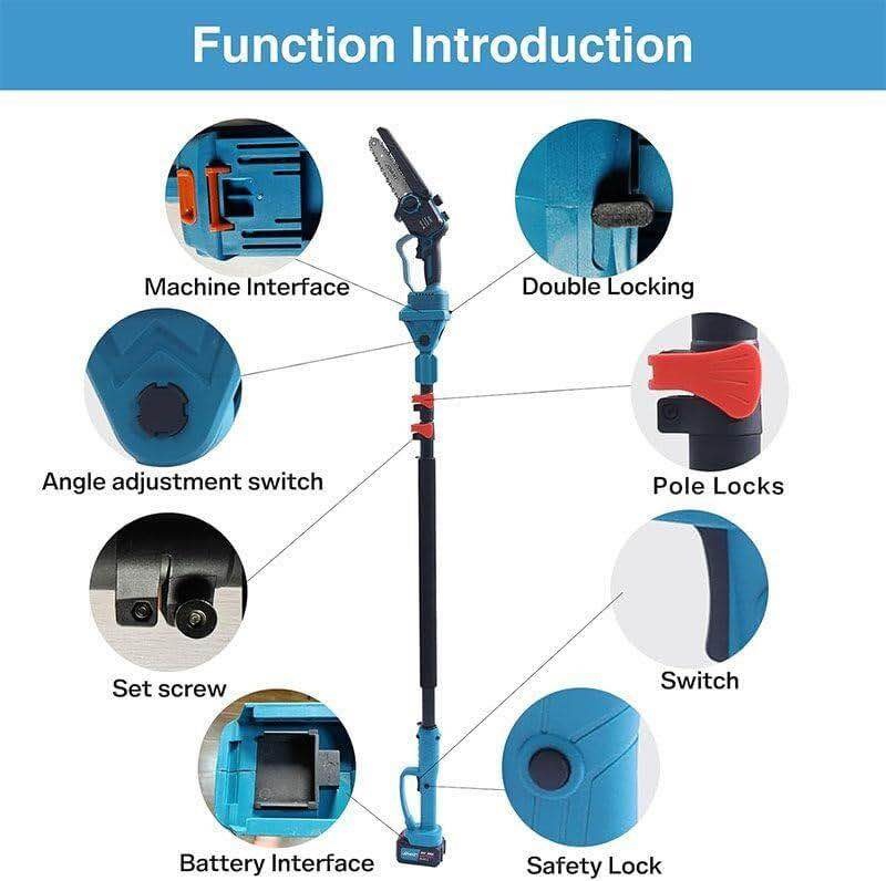 2-in-1 Electric Pole Saw, 6" Cordless - photo 4