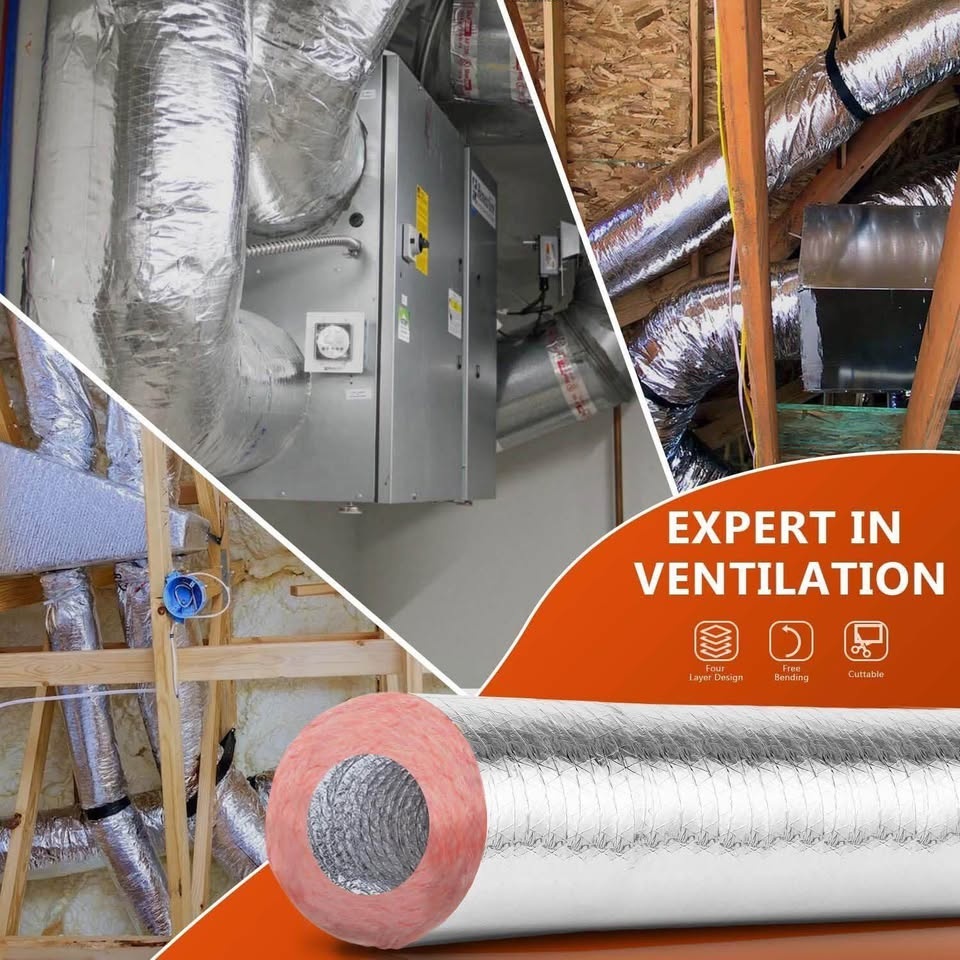 6 Inch 25 Feet Insulated Flexible Duct R8 - photo 3