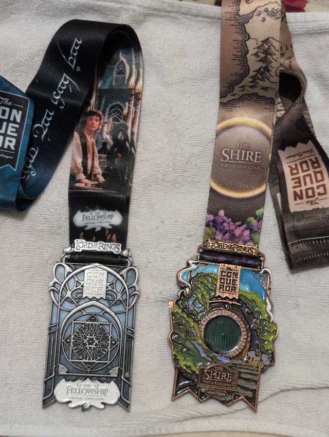 Lord of the Rings Fellowship Virtual Challenge Medal