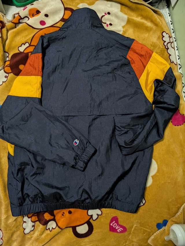 Champion Jacket - Navy, Yellow, Orange - Medium - photo 3