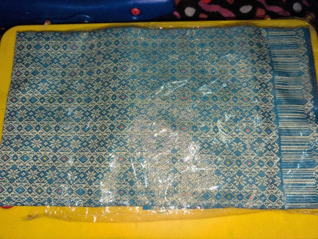 Thai Silk suit piece with dupatta.