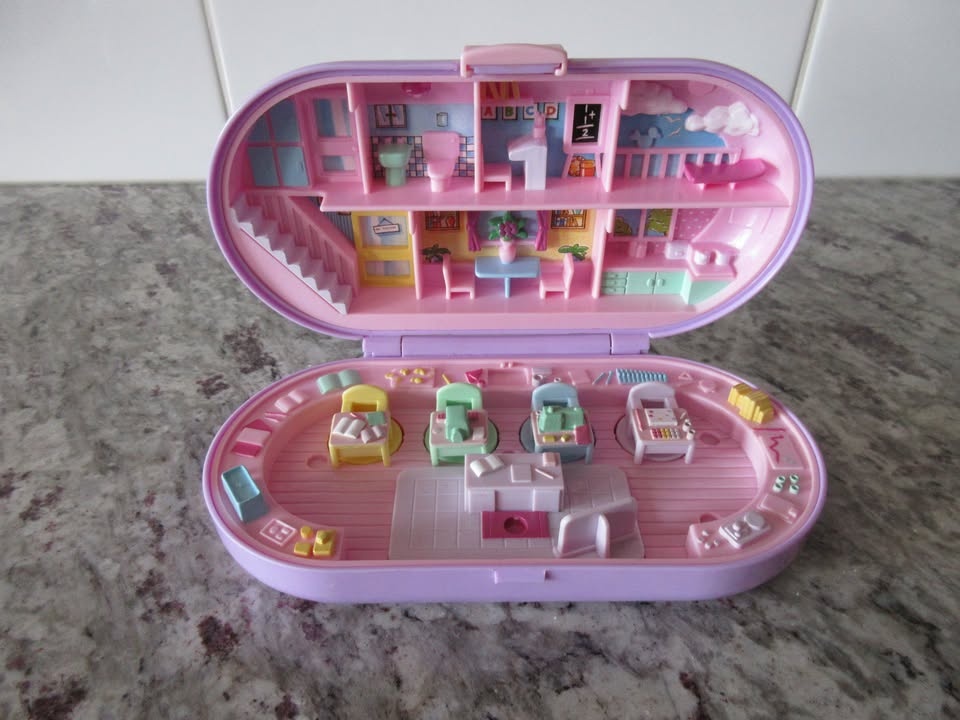 1992 Polly Pocket Stampin School Stamp Playset - photo 4