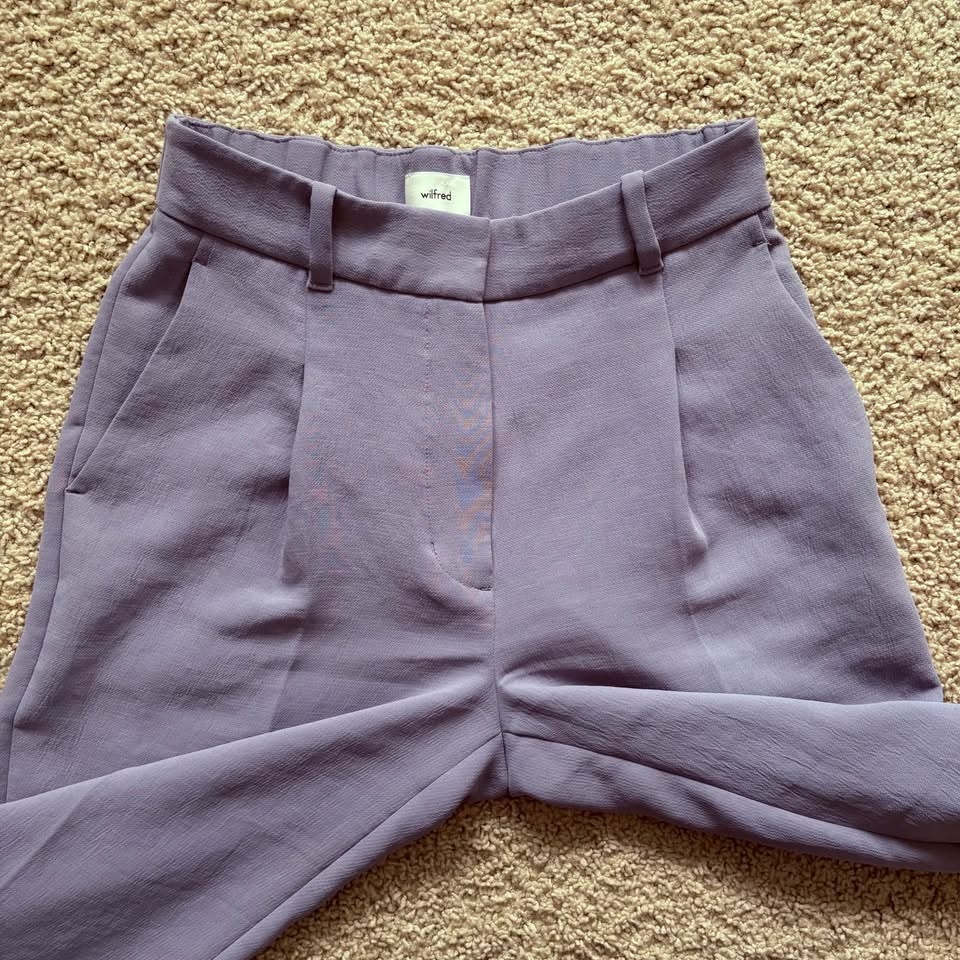 Aritzia Wilfred Dashwood Lilac Pants Size 2 - photo 3