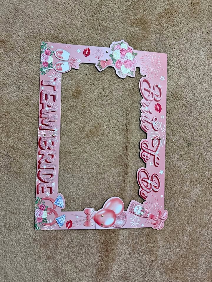 Team bride bridal sign for photos