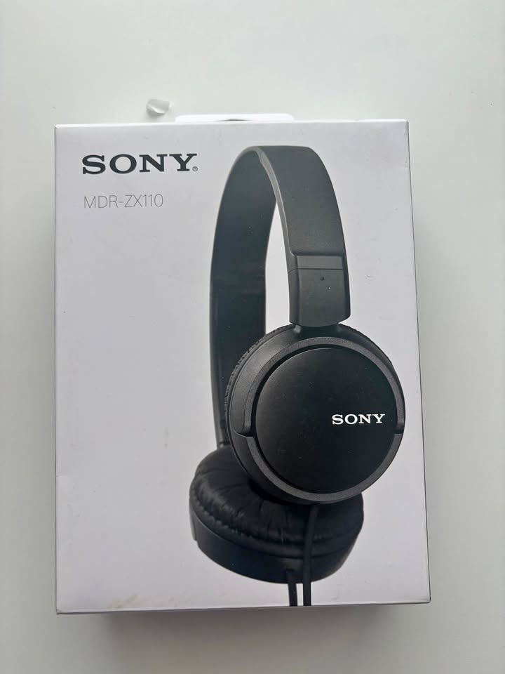 Sony MDR-ZX110 Wired Headphones – Foldable – Black (New Open Box