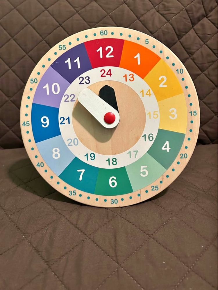 Wooden Educational Clock
