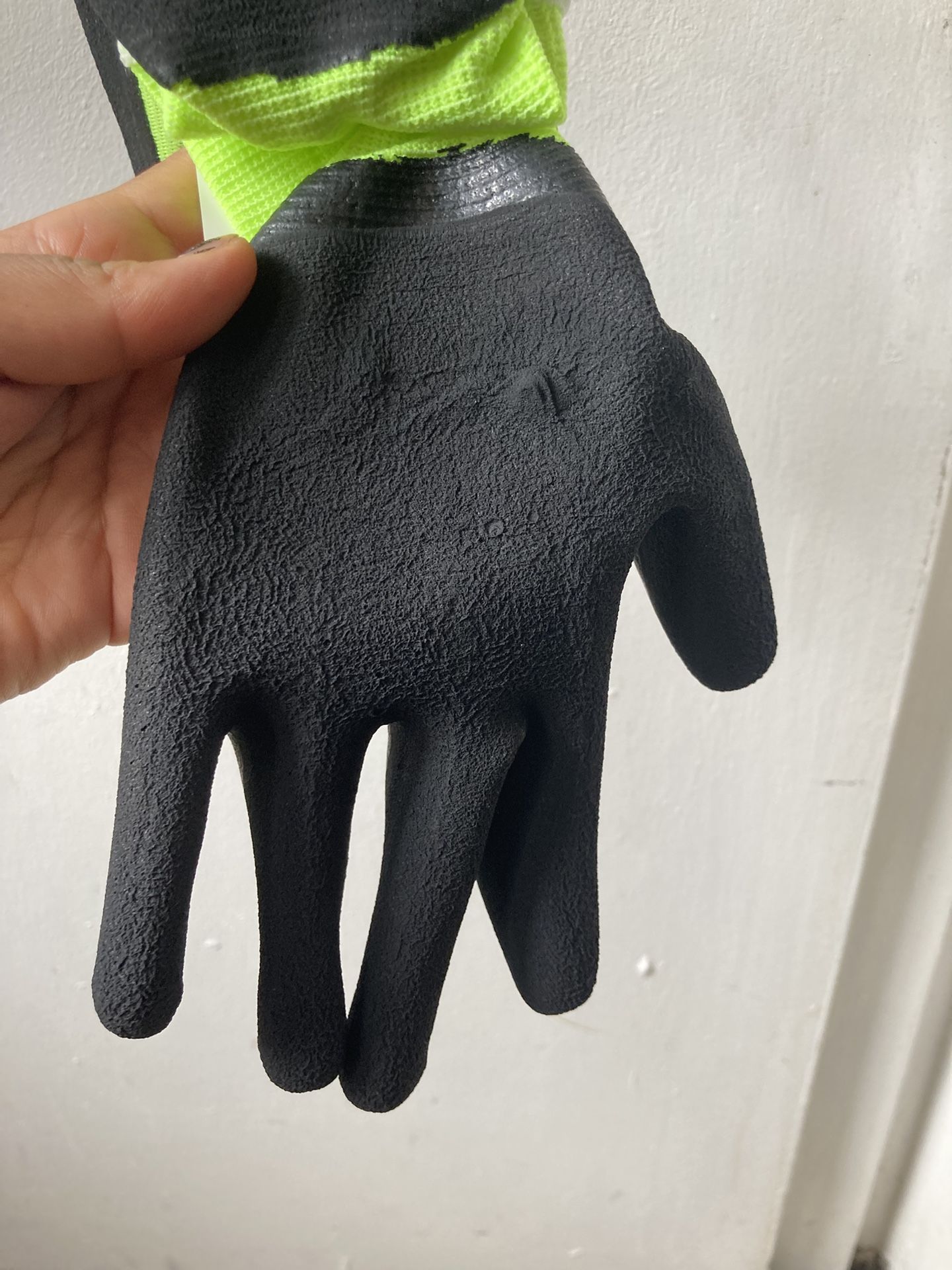 4 Pairs Deputy Hi-Vis Foam Latex Palm Gloves - Large - photo 3