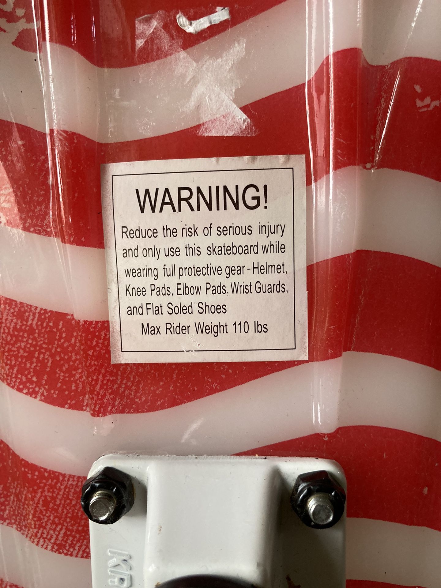 Kryptonics Torpedo Skateboard US Flag Design - photo 3