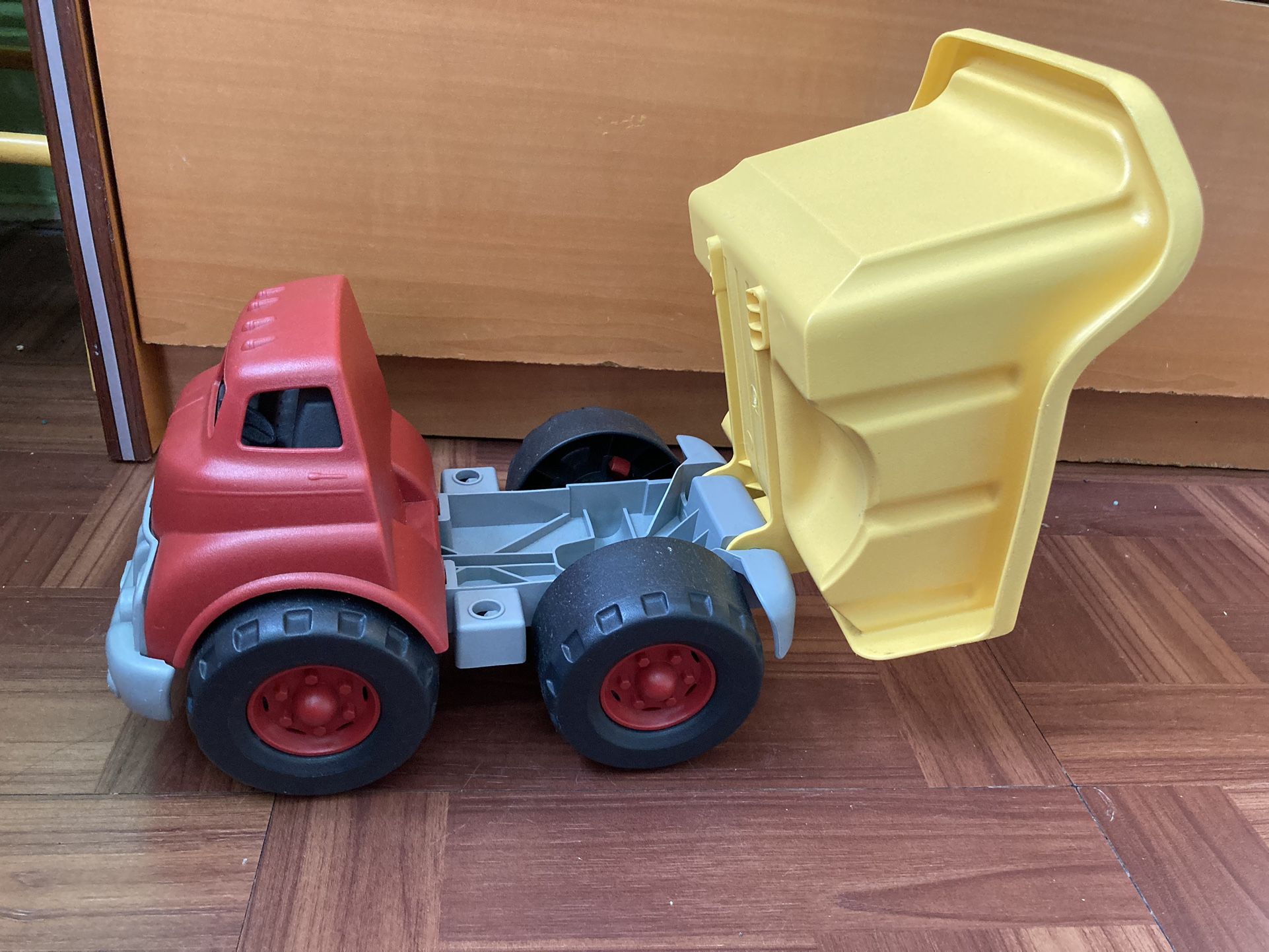 Green Toys Dump Truck in Yellow and Red - photo 2