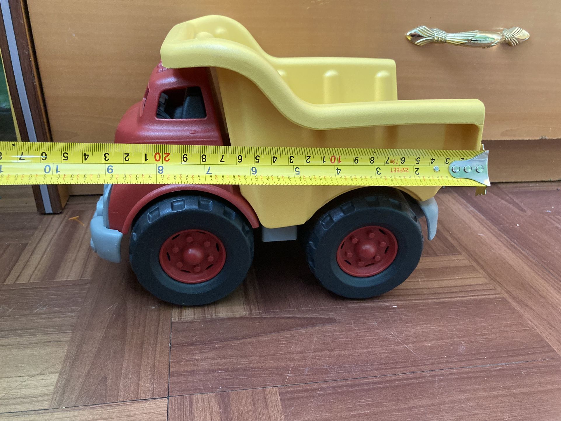 Green Toys Dump Truck in Yellow and Red - photo 4