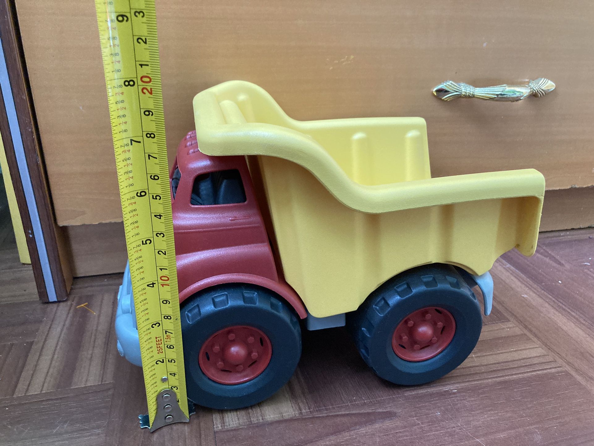 Green Toys Dump Truck in Yellow and Red - photo 5