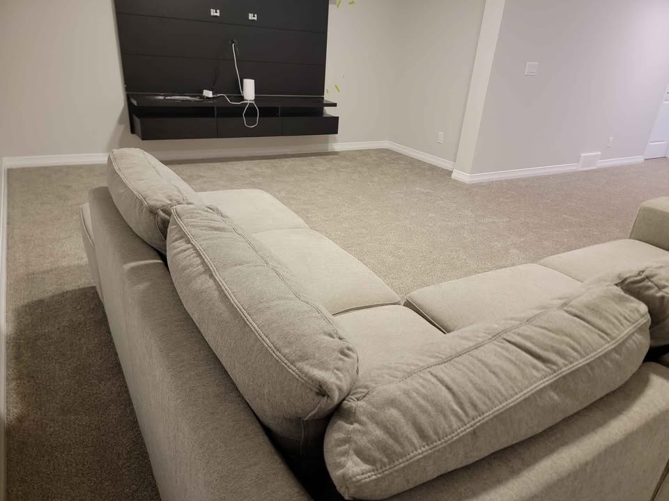 MOVE OUT SALE – Modern Sectional Sofa + Ottoman – Heavy Duty – $ - photo 2