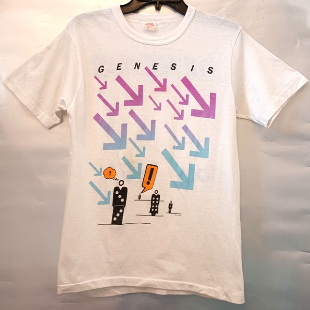 Vintage 1986 Genesis Invisible Touch Tour Shirt - White M/L