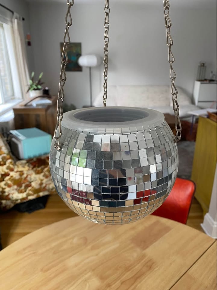 Disco Ball Hanging Planter - photo 3