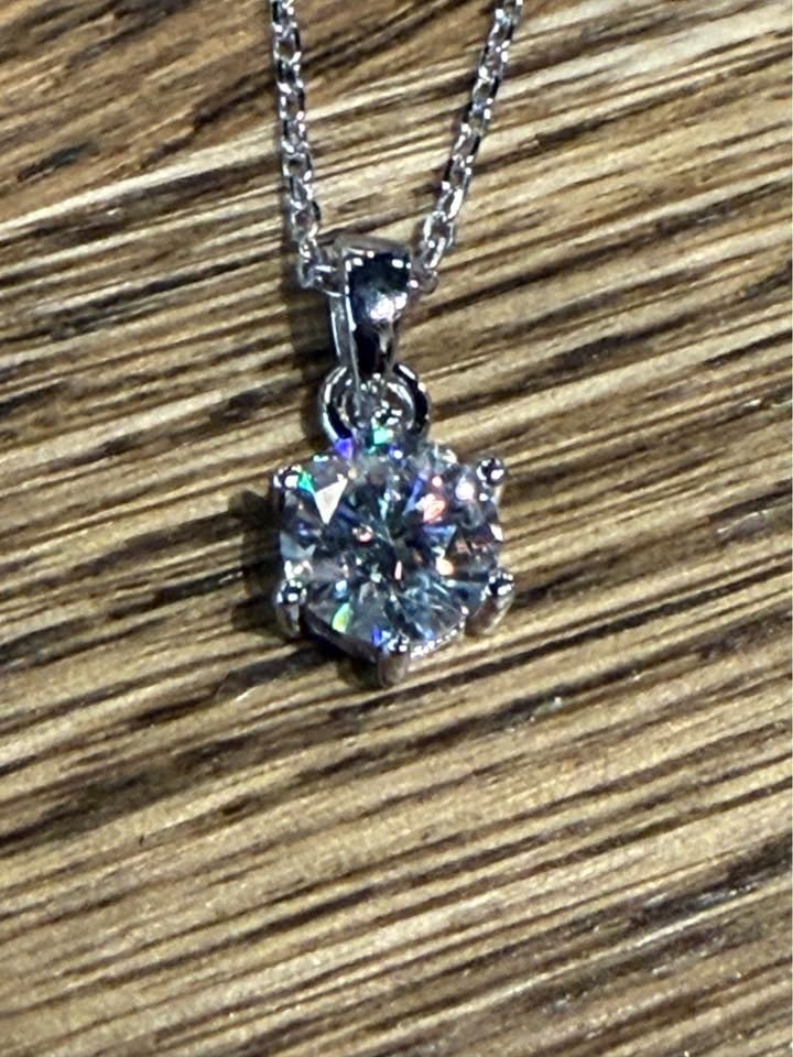 1 CT Moissanite Necklace