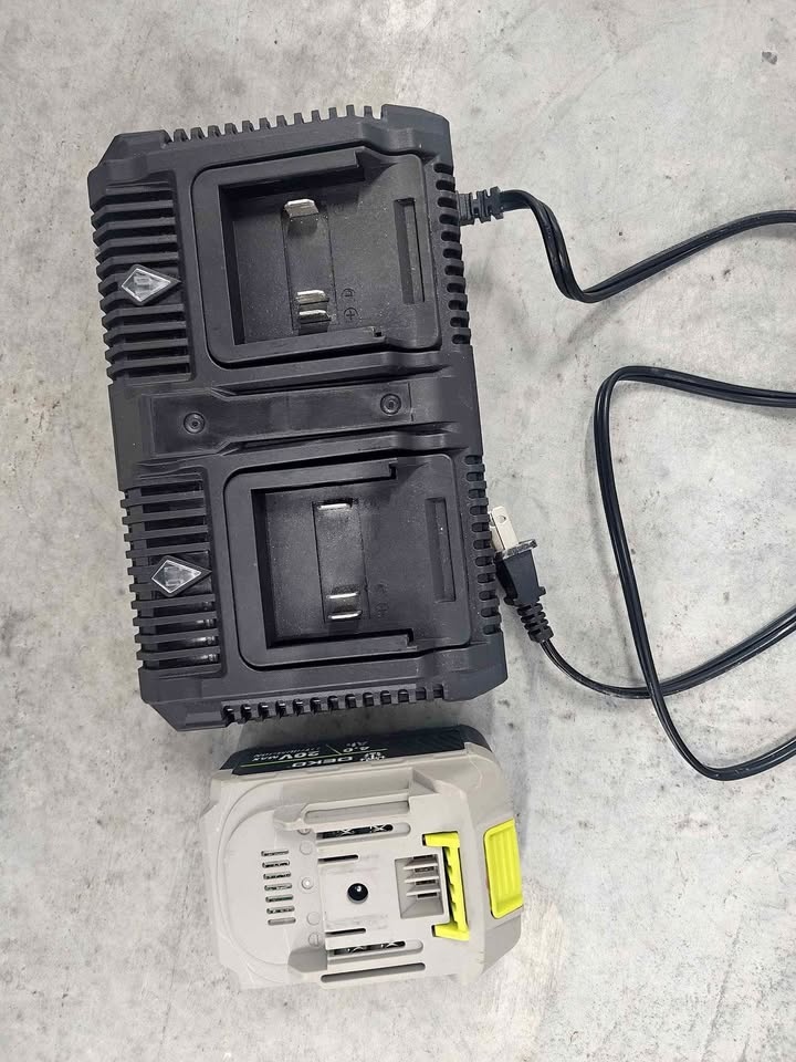 DEKO 20V Dual Battery Charger and 4.0Ah Battery