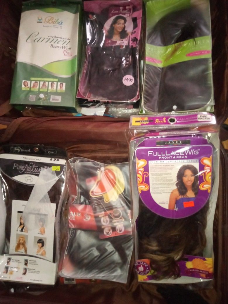 Lot Of Wigs New And Used