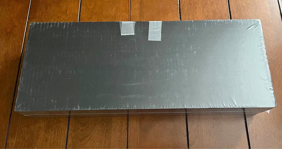 Set of 2 Woodgrain Black Floating Shelves