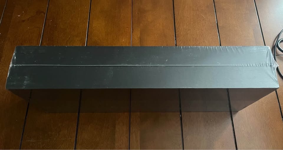 Set of 2 Woodgrain Black Floating Shelves - photo 2