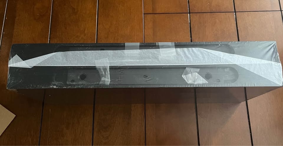 Set of 2 Woodgrain Black Floating Shelves - photo 3