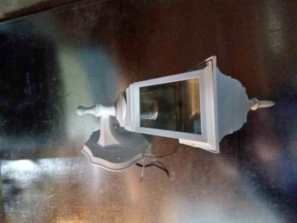 White Outdoor Wall Lantern