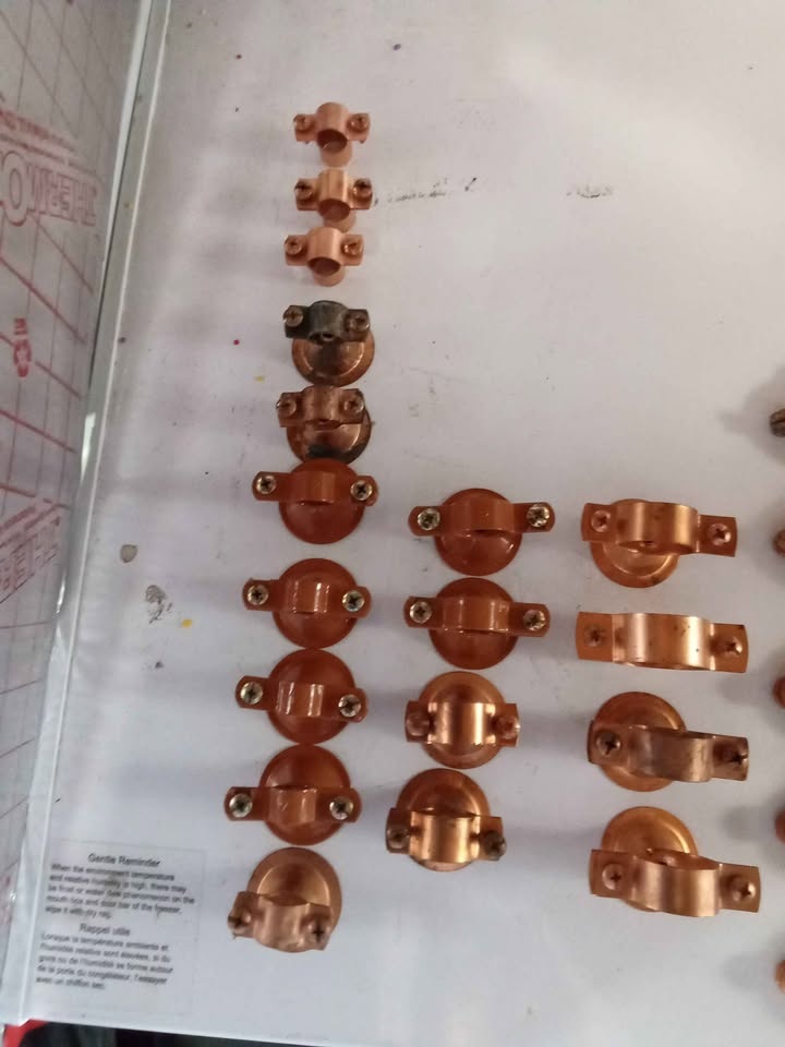 Mixed Lot Pipe Clamps Hangers - Copper & Galvanized - photo 4
