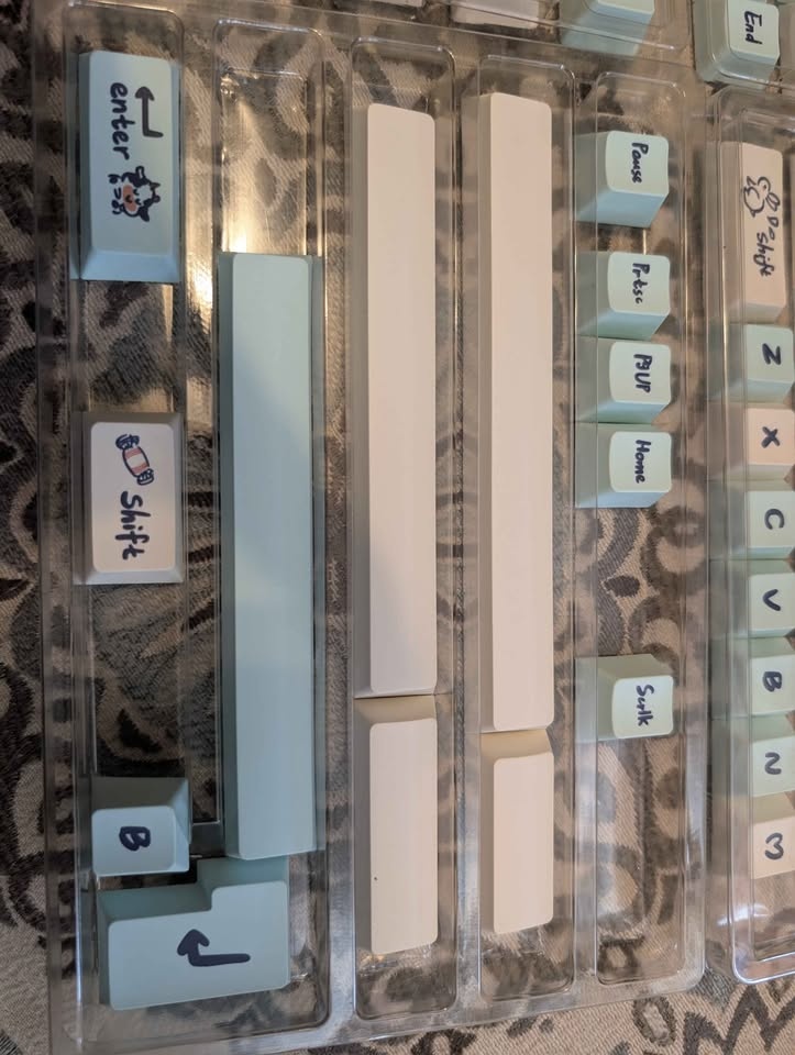BRAND NEW Kawaii Cow & Milk PBT Keycap Set - XDA Profile (130+ K - photo 2