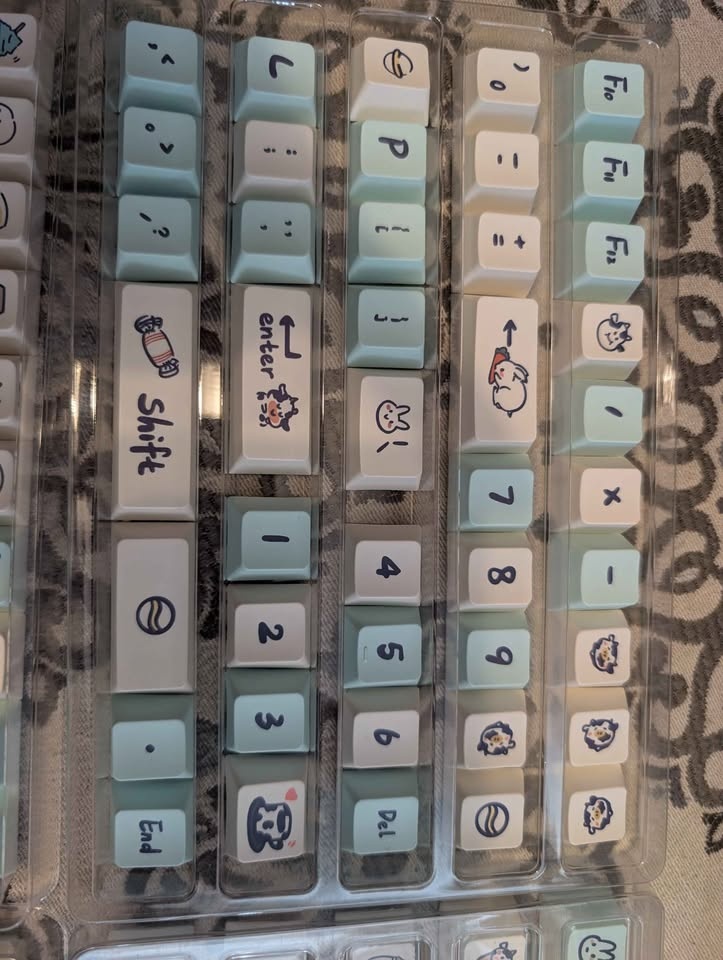 BRAND NEW Kawaii Cow & Milk PBT Keycap Set - XDA Profile (130+ K - photo 5