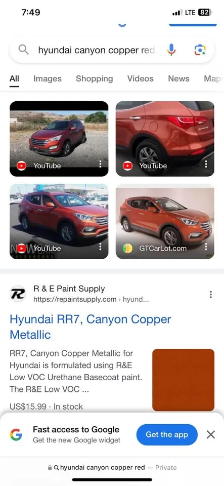 Selling Hyundai touch up paint -RR7 image indicator(2)