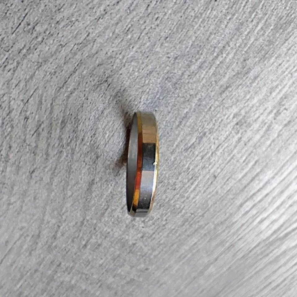Silver & Gold Designed Ring - Men's Size 12 - photo 4